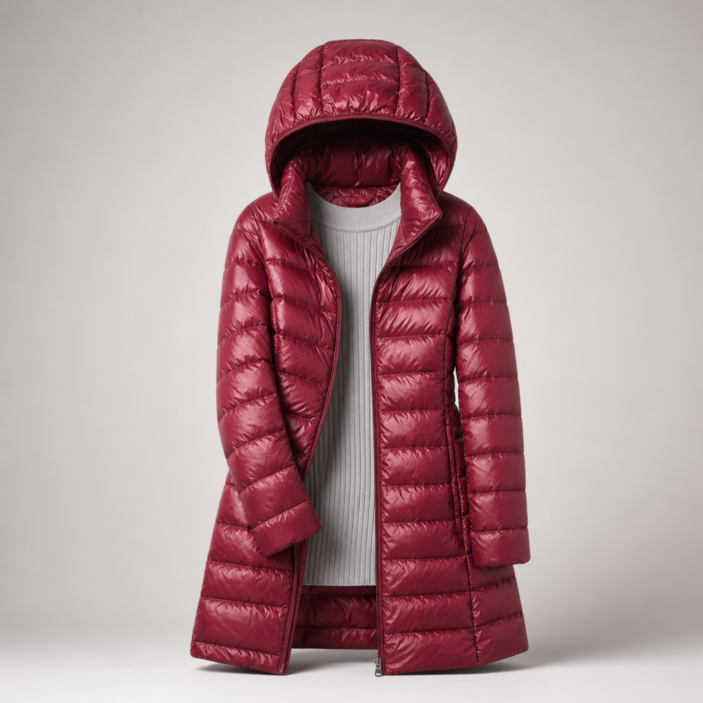 Léontine | Doudoune Longue Ultralégère à Capuche