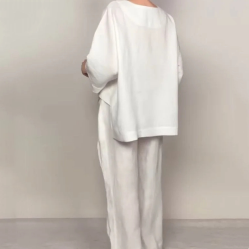 Élise | Ensemble 2 Pièces en Coton et Lin