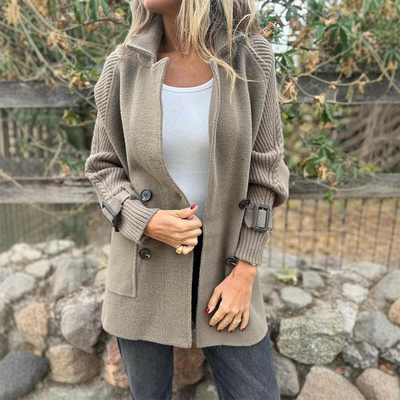 Adélie | Manteau Mi-Long à Double Boutonnage