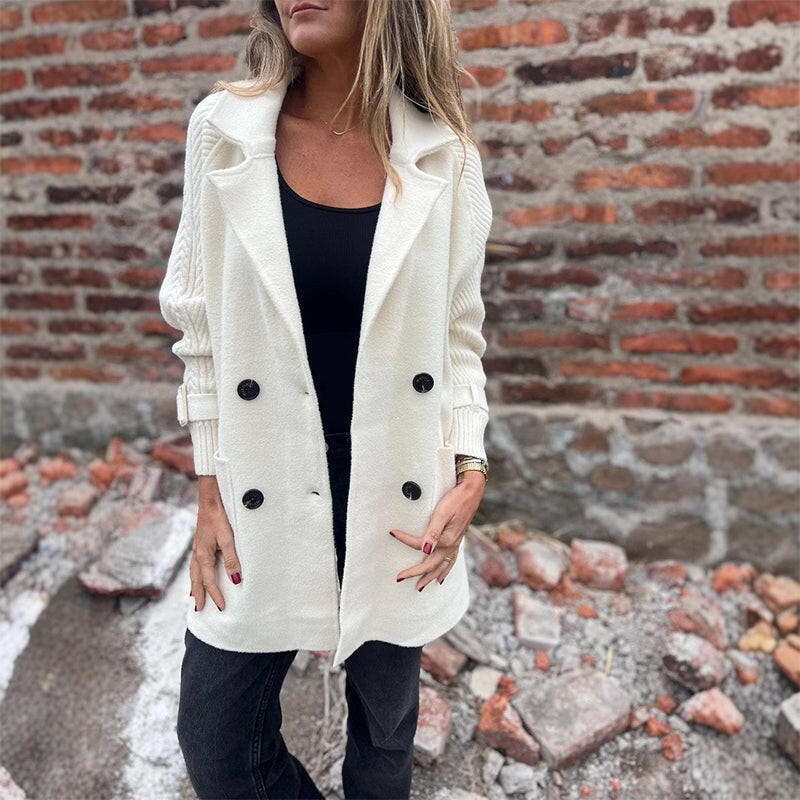 Adélie | Manteau Mi-Long à Double Boutonnage