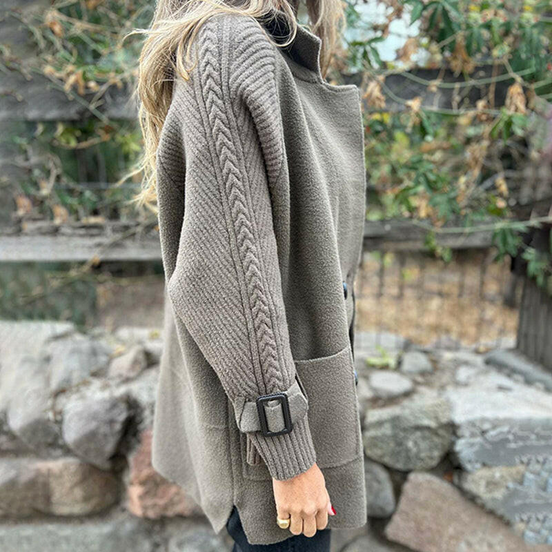 Adélie | Manteau Mi-Long à Double Boutonnage