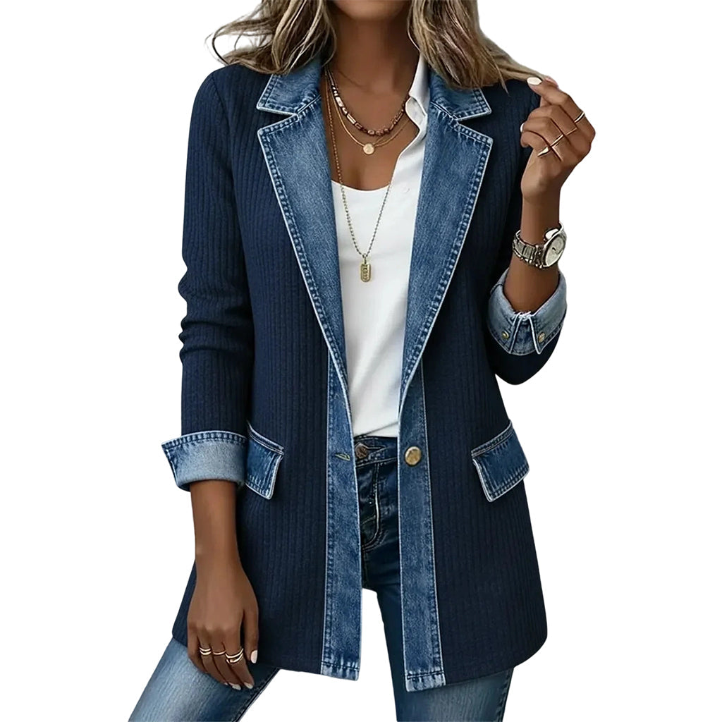 Élégance | Manteau en Maille et Jean