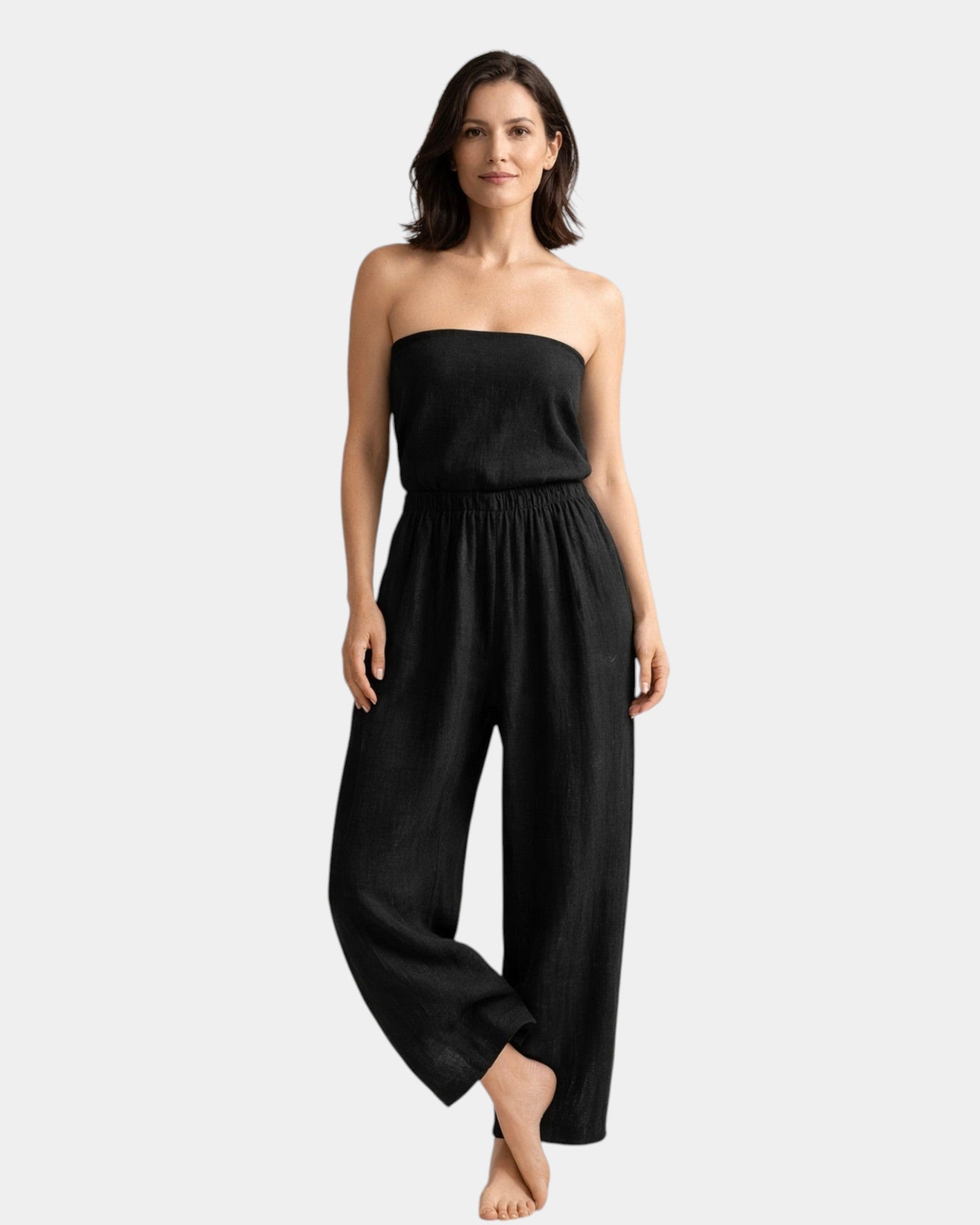 Élise | Pantalon Fluide en Coton et Lin